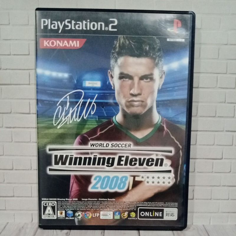Cd Original ps2 World Soccer Winning Eleven 2008 Usa Bahasa inggris Lengkap Manual book