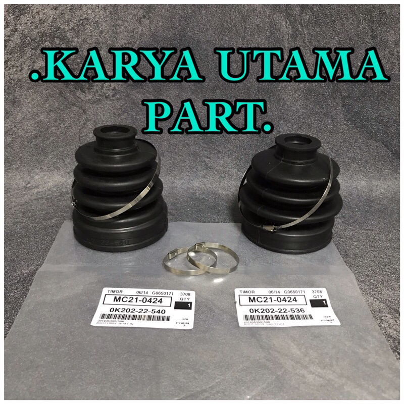 Karet Drive Shaft Boot Cv Joint Timor Bagian Dalam/Luar 1Set 2Pc S515 Bonus Clamp 0K202-22-540/0K202