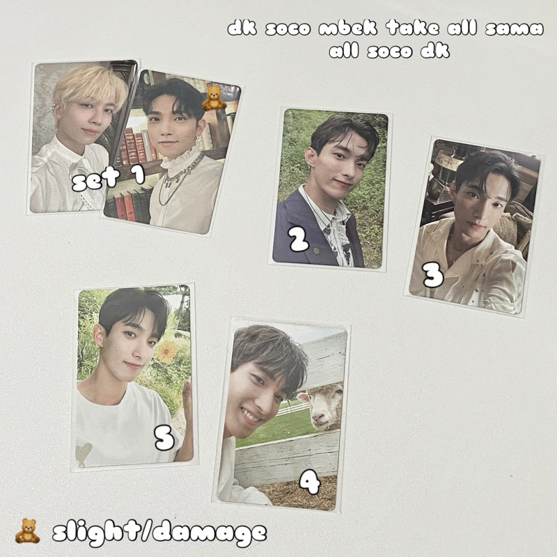 [READY] photocard pc jeonghan joshua dk dokyeom seventeen soco social club pb photobook dk mbek juma