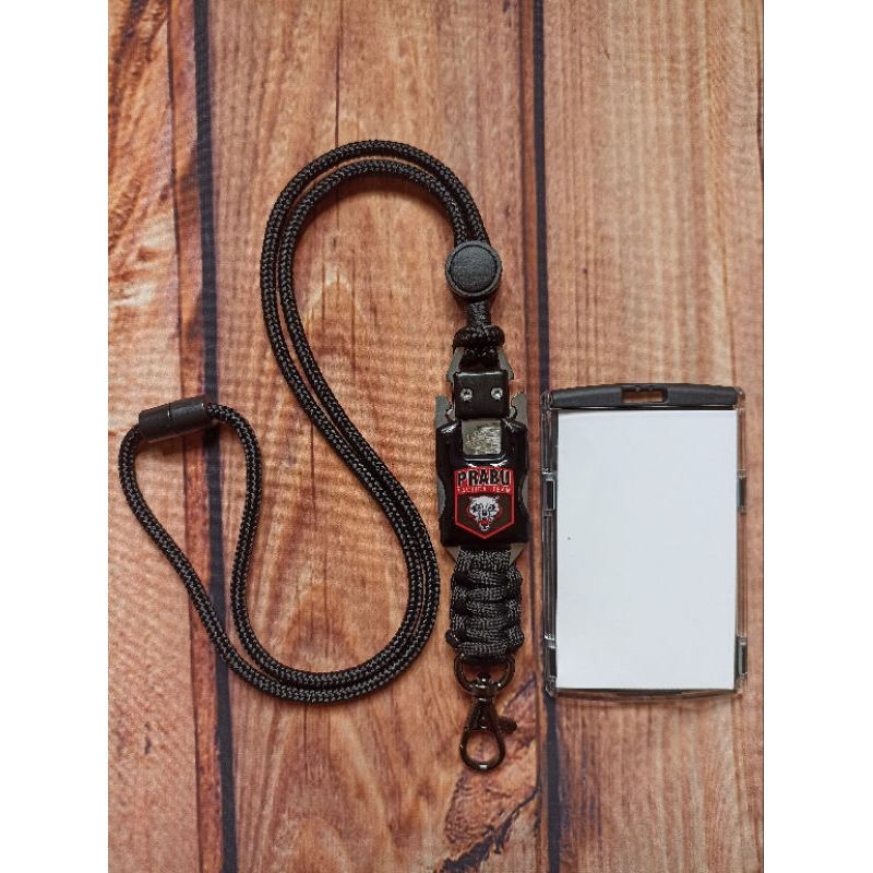 

Tali Lanyard id card Logo TEAM PRABU TACTICAL PRESISI