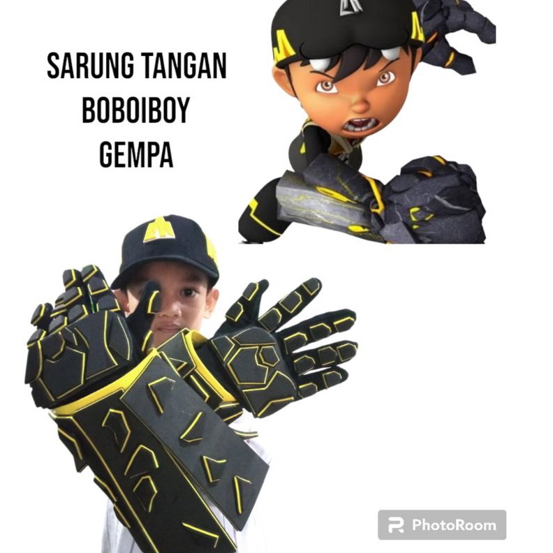 Sarung Tangan boboiboy Gempa Tanah murah ART T1S1
