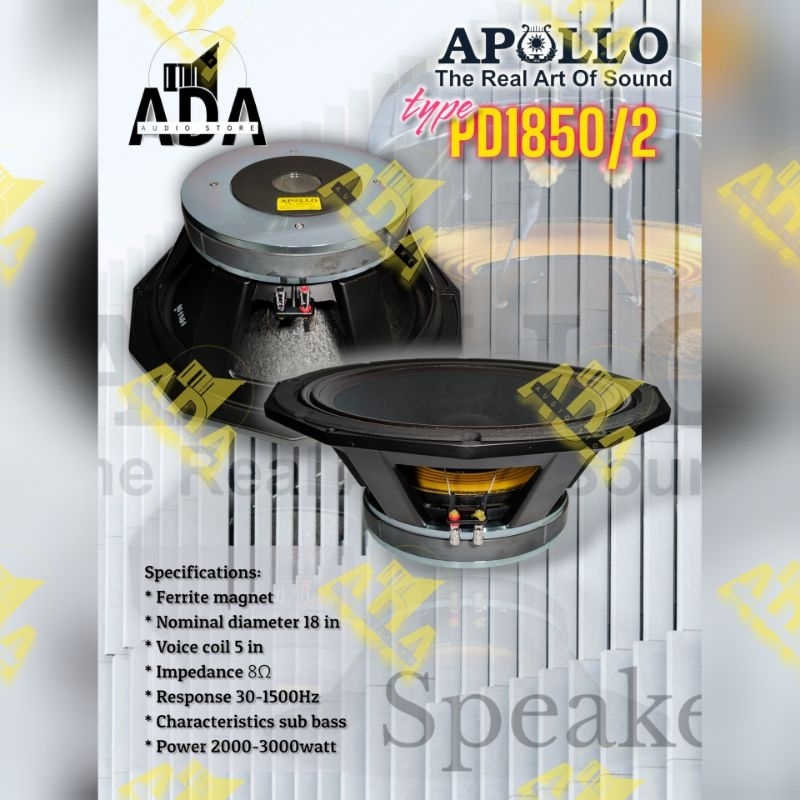 Speaker 18IN APOLLO PD1850/2 Super Original