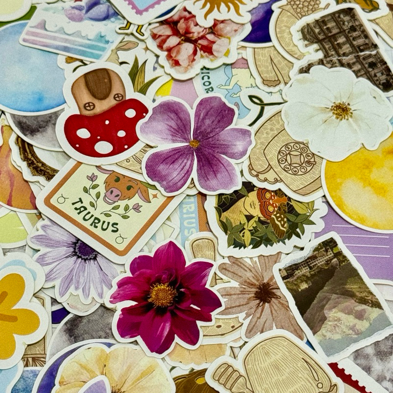 

Sticker Jurnal Creative Vintage Flower Aesthetic Bunga Paper Sekolah Zodiac Mermaid Galaxy Planet Colorful Sticky Notes Stationary Alat Tulis Stiker Lucu Murah Gemas Kartun Perangko Travel Journal Diary Scrapbook DIBELIDIS