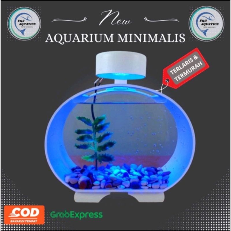 Aquarium Mini Fullset Dengan Pompa Dan Filter / Aquarium Akrilik Fullset / Aquarium / Aquarium Mini / Aquarium Cupang