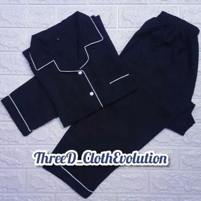 New Piyama Polos Baju Tidur Pria Wanita RemajaDewasa Katun PP Harga Grosir