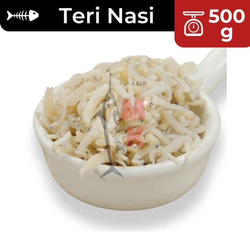 

500g Teri Nasi SUPER / Teri Nasi Putih/ Teri Medan Putih / Ikan Asin Murah / Ikan Asin Enak