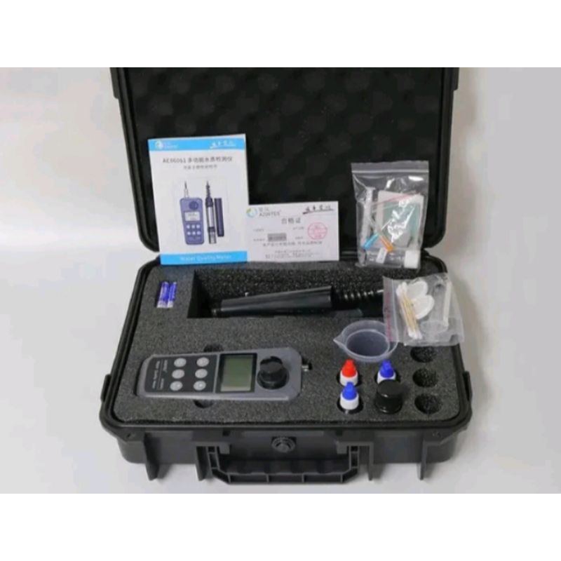 Detektor Multiparameter Kualitas Air DO PH Kolam Ikan Tambak Udang Amonia Nitrogen Alat Pengukur PH 