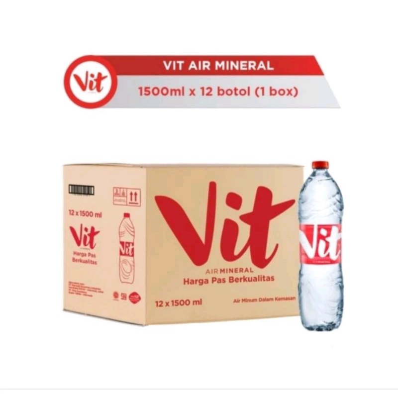 

Air Minum Vit 1500 Ml ( Isi 12 Botol / Dus)