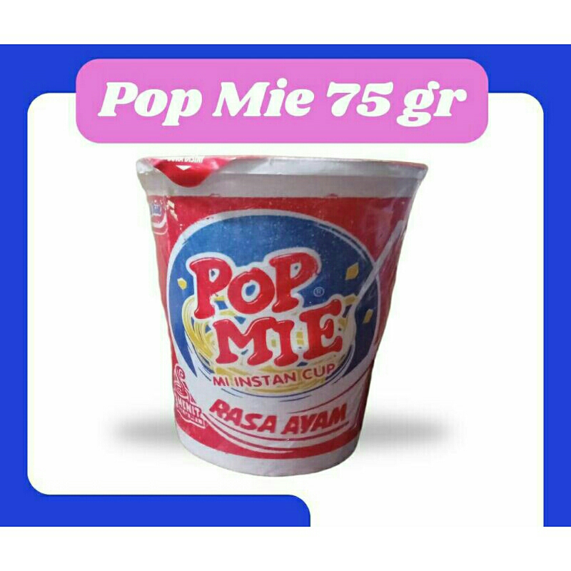 

popmie pop mie 75gr x 4 cup baso / ayam / ayam bawang
