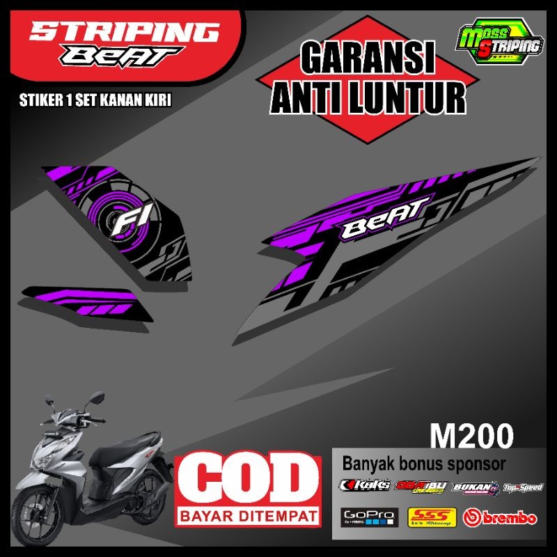 Striping stiker sticker motor Beat New Deluxe 2020 2021 Beat esp Street Setiker setriping setrip str