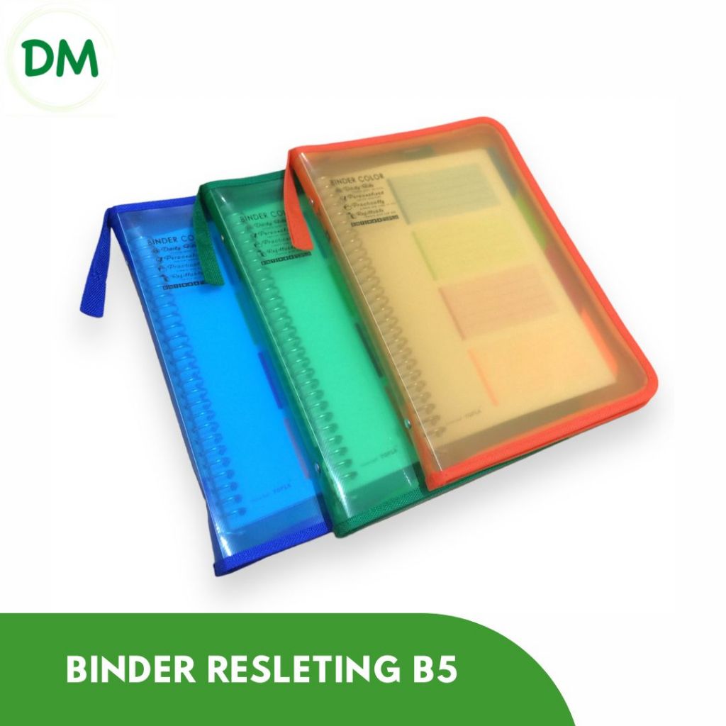

BINDER TOPLA B5 RESLETING 988 26 ring Transparan Bening