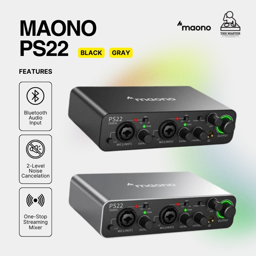 Maono PS22 Soundcard Recording Audio Interface