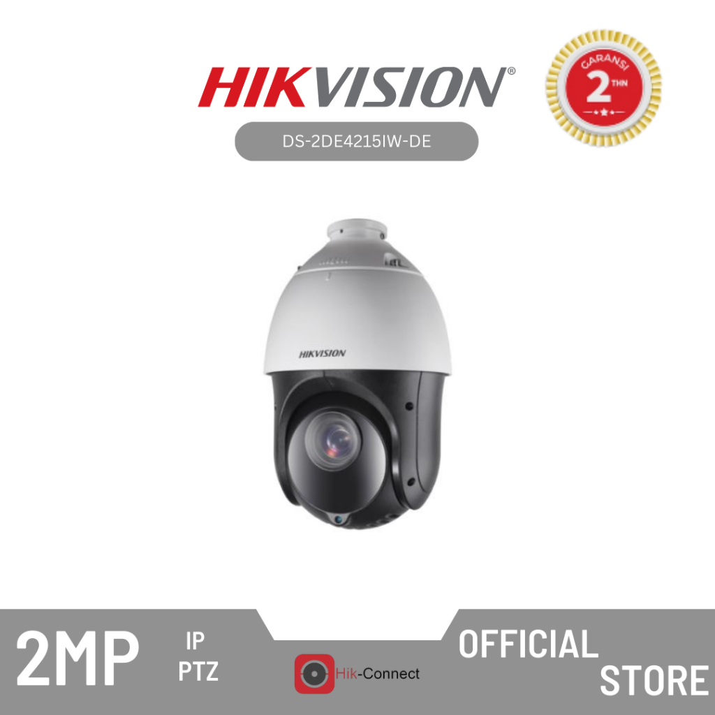 HIKVISION - DS-2DE4215IW-DE Camera IP PTZ 4-inch 2 MP 15X Powered by DarkFighter IR Network Speed Do