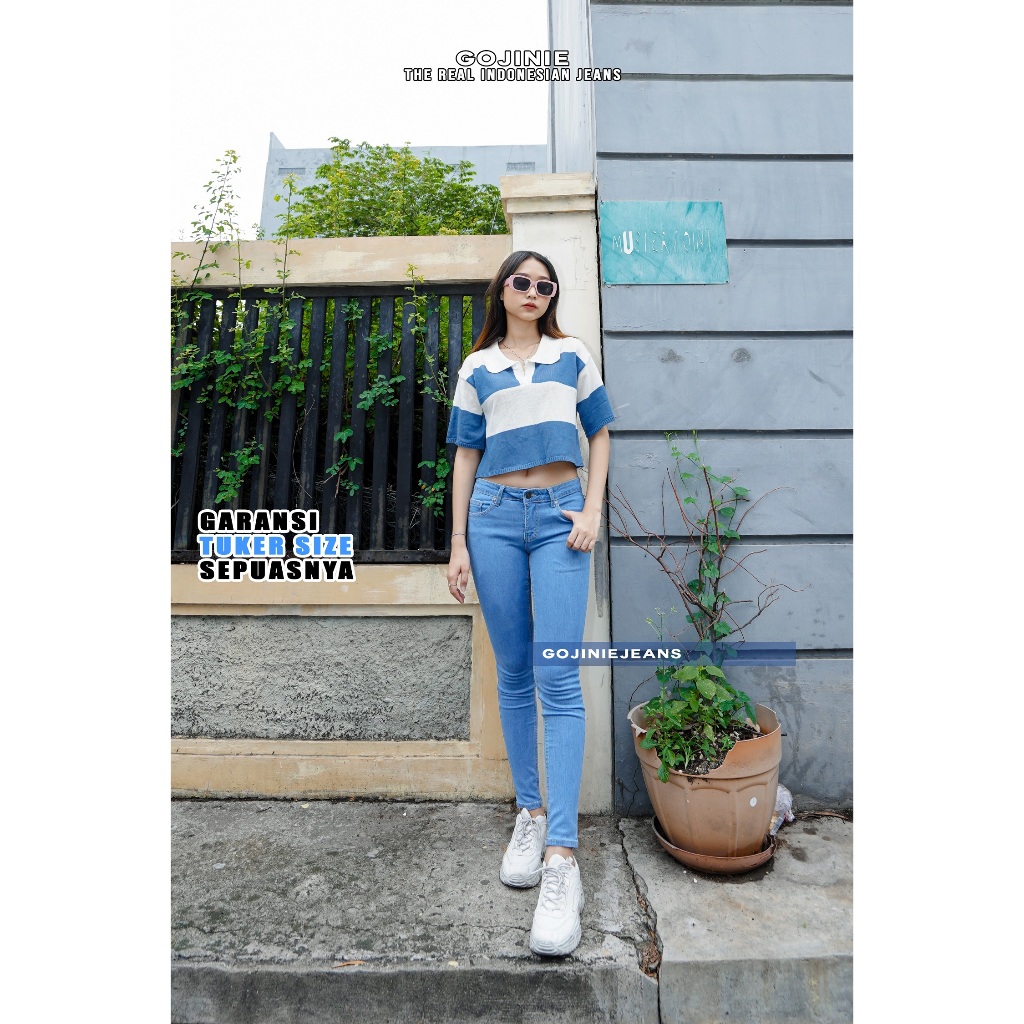 GOJINIEJEANS - Basic Skinny Hipster  - 4517 - AFTER ME