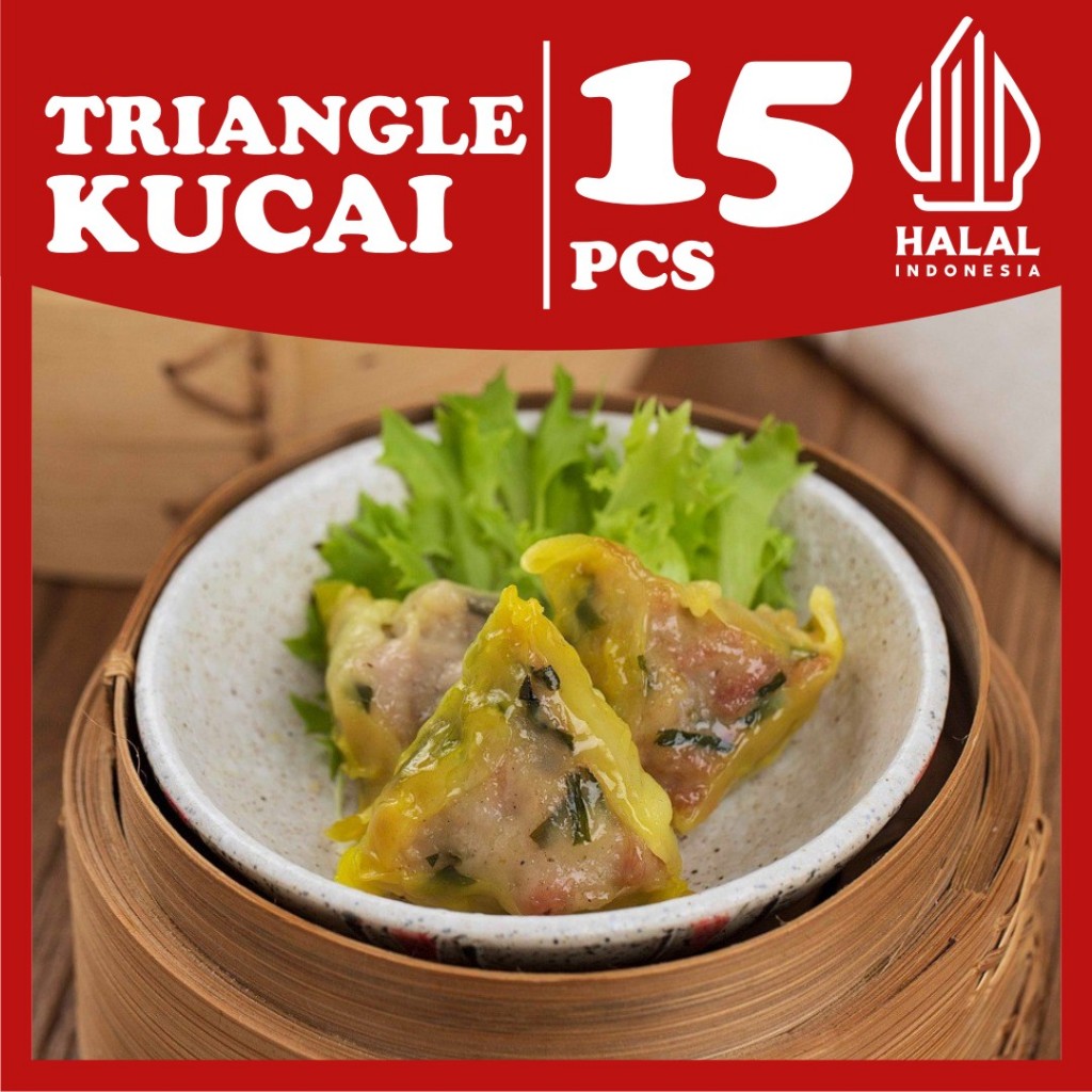 

Dimsum Frozen Food Premium Halal Triangle Kucai Tanpa Pengawet Murah dan Enak