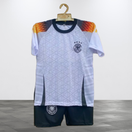 setelan jersey sepakbola anak laki laki baju bola jerman putih baju bola sepak anak anak