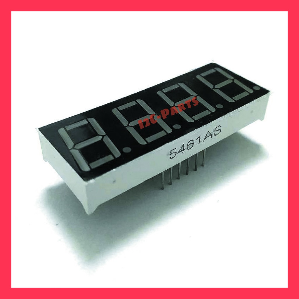 4 Bit 7 Segment 0.56" CC Common Cathode Seven Segmen 4 Digit LED Merah