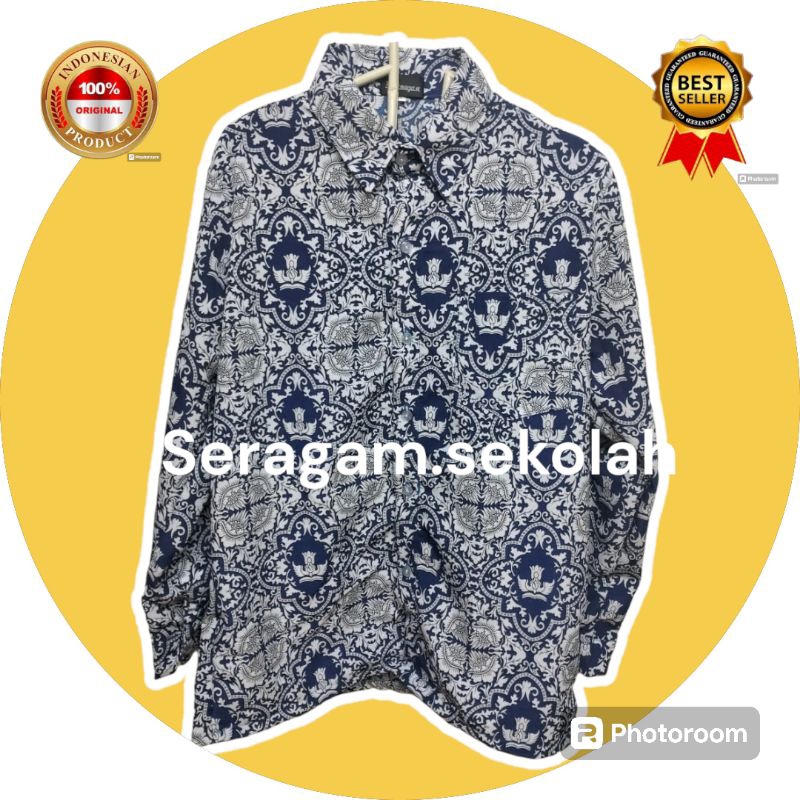 SERAGAM SEKOLAH/ SERAGAM BATIK SEKOLAH/ BATIK SEKOLAH BANGSA BIRU/ SERAGAM/ BATIK SEKOLAH/ BATIK SER