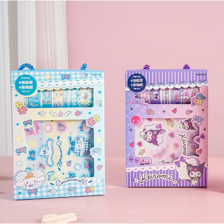 

Washitape Stiker Dekorasi Box Gift Set Kuromi Cinnamoroll Joytop Washi Tape Selotip Aksesoris Stationery Scrapbook Kertas Perekat Lucu