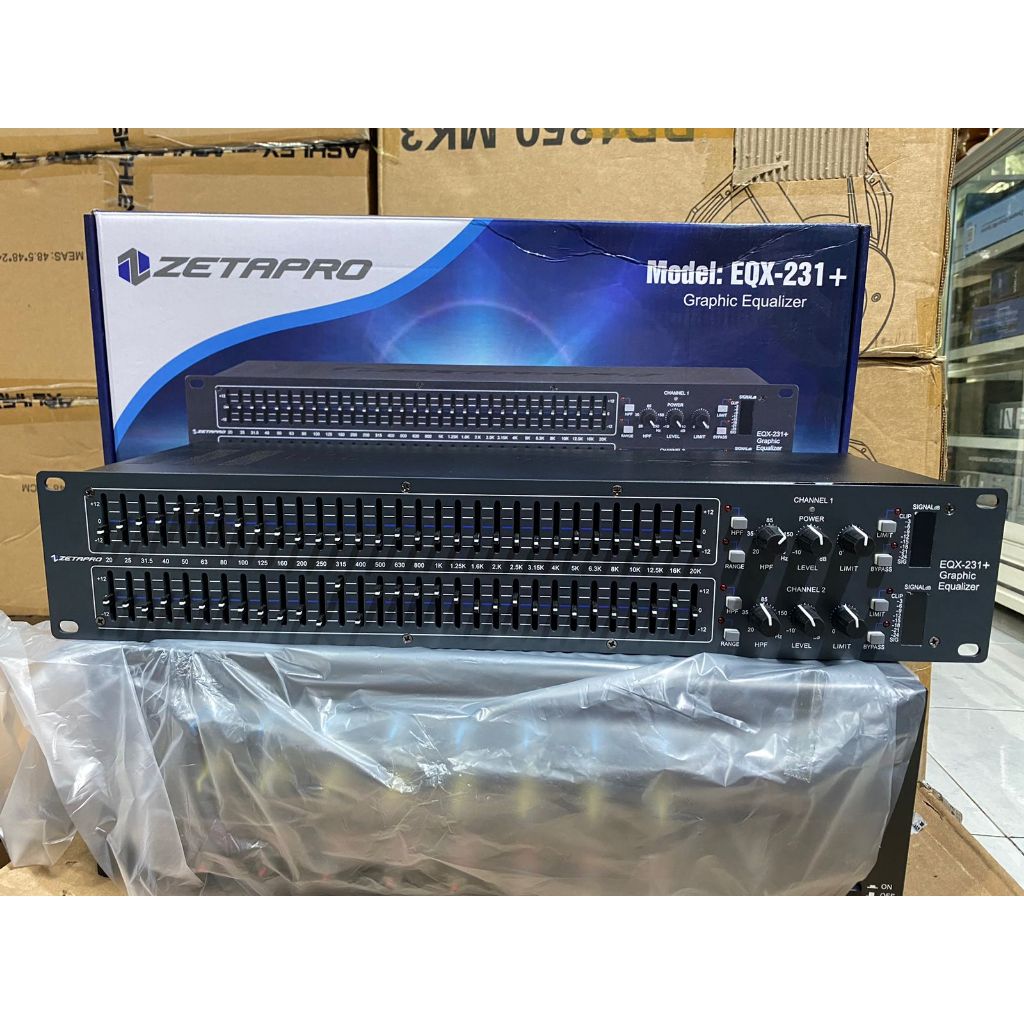 Equalizer Equaliser Zetapro EQX 231+ / 231 / 231 + / 231Plus Subwoofer dan limiter Original zetapro