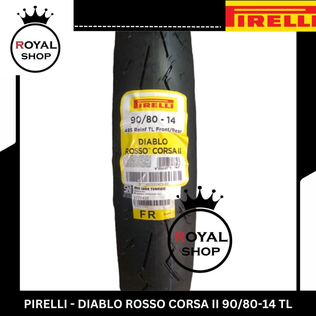 "BAN Pirelli Diablo Rosso Corsa 2 90/80 Ring 14 Matic Beat Vario Mio "