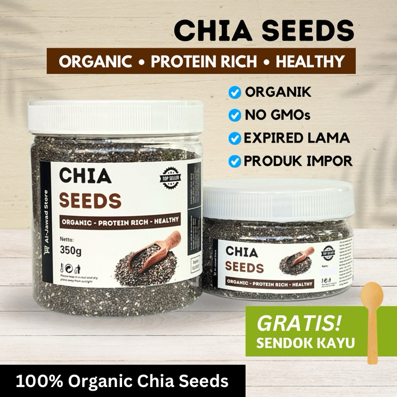 

Chia Seeds Organik 100% Original l Kualitas Terbaik IMPOR l Untuk Diet Keto Pengganti Nasi Non GMO