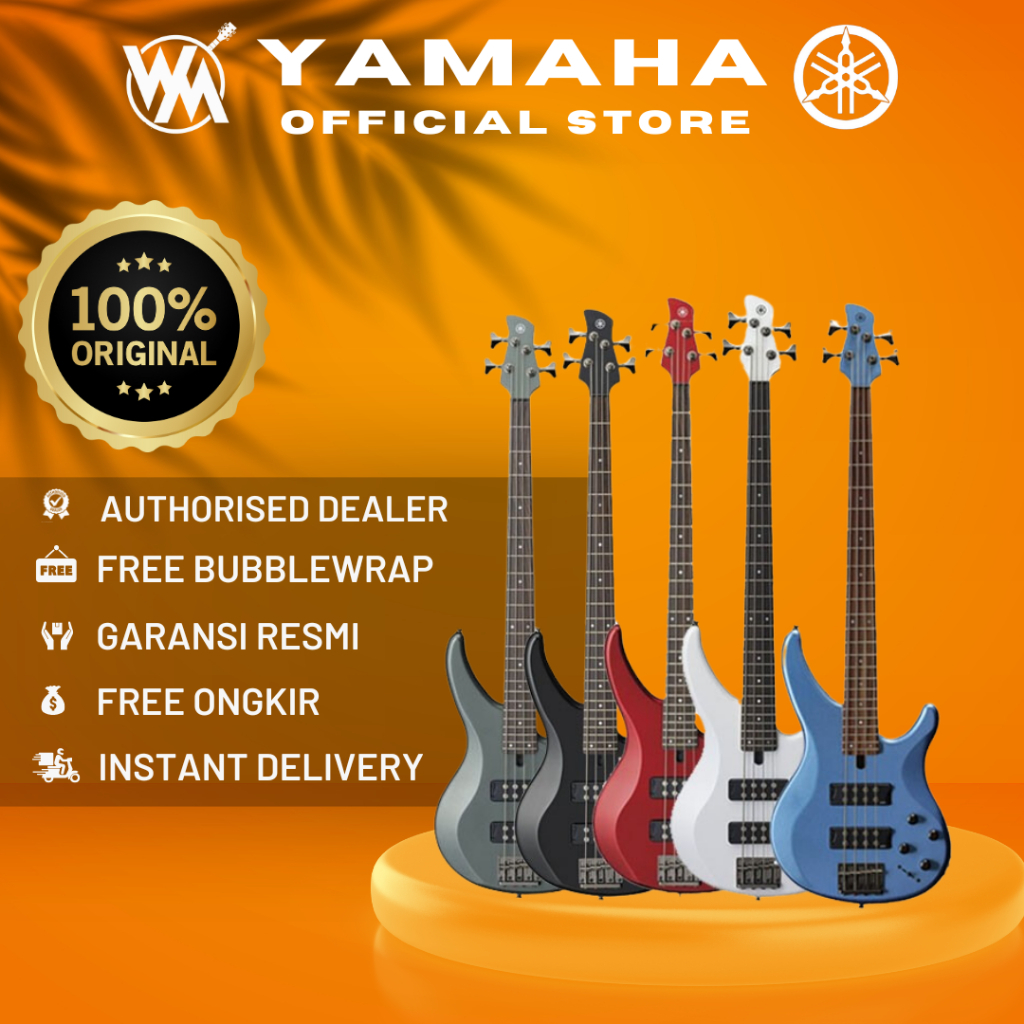 Yamaha Gitar Electrik Bass TRBX304/TRBX 304/TRBX-304 ALL VARIAN (TERSEDIA 5 WARNA)
