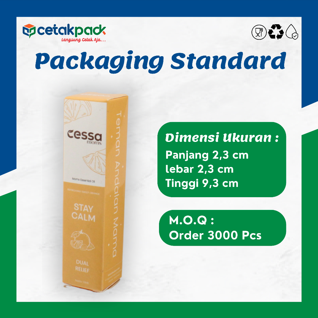 

Packaging Standard untuk skincare, parfum, kosmetik, softlense, hingga serum dan bulu mata palsu