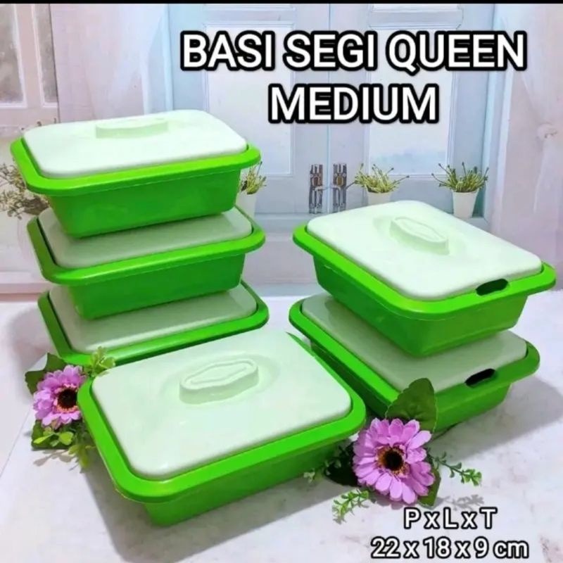 WADAH SAYUR TEMPAT BUAH WADAH MAKANAN MANGKUK SOP SUP Tempat prasmanan persegi isi 6pcs plus tutup T