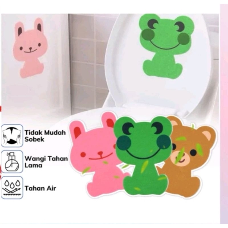 STIKER PENGHARUM RUANGAN WC/STIKER PENGHARUM TOILET KARAKTER