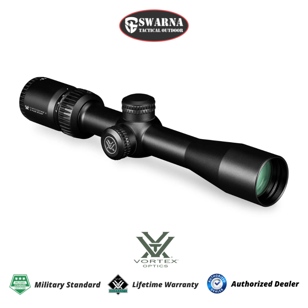 Scope - Crossfire® II - 2-7X32 Scout Scope - V-Plex (MOA) Reticle | 1 inch Tube - VORTEX OPTICS
