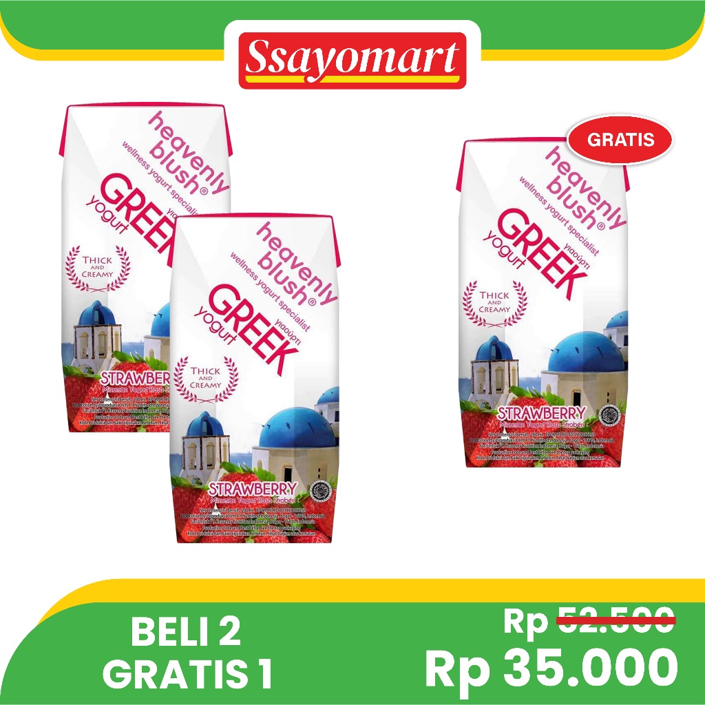 

[BELI 2 GRATIS 1] HEAVENLY GREEK BLUSH STRAWBERRY 200ML