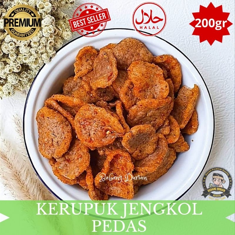 

KERUPUK JENGKOL PEDAS 200GR HALAL MENGGUNAKAN BAHAN-BAHAN BERKUALITAS