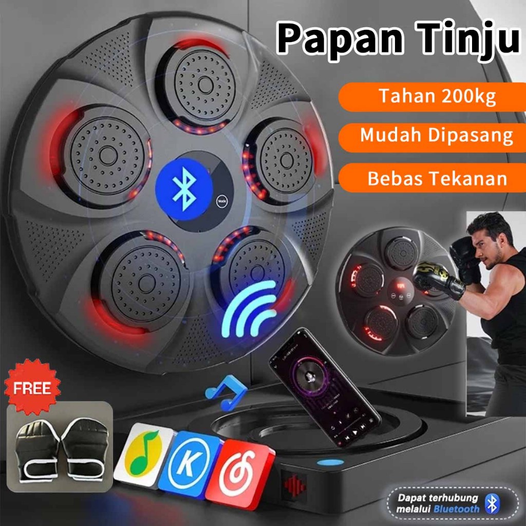 MUSIC BOXING MACHINE SAMSAK MUSIK SAMSAK DINDING KOTAK MUSIK TINJU