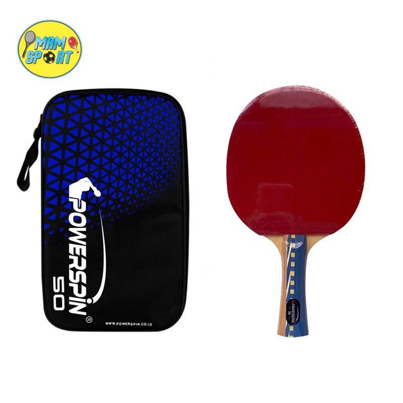 Bet Bat Tenis Meja Pingpong Powerspin 50 Original