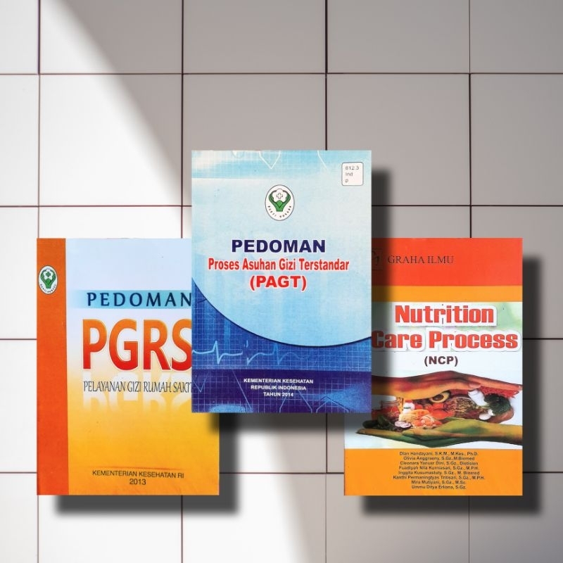 PAKET 3 BUKU GIZI TERMURAH ( PGRS, PAGT DAN NCP OREN )