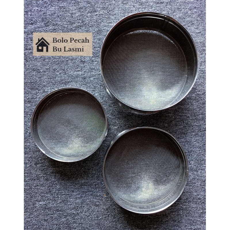 Ayakan Tepung Stainless Steel Halus Bulat / Saringan Tepung Terigu Santan / Ayakan Saringan Tepung T