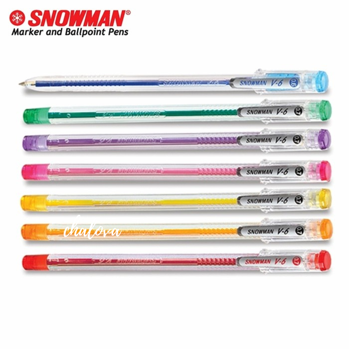 

[PCS] BOLPEN / PULPEN / BOLPOIN SNOWMAN V6 CRYSTAL SERIES TINTA HITAM