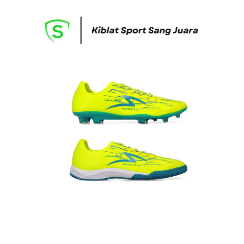 Super Original Specs LS Lightspeed Reborn FG &amp; IN 100% Original - Sepatu Bola Futsal Specs Lightspeed Reborn FG.IN Terbaru 2024 Warna Safety Yellow