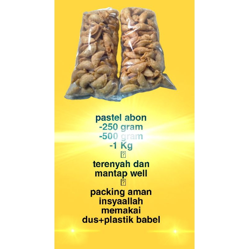 

pastel abon mantap well 1kg 500 gram 250 gram