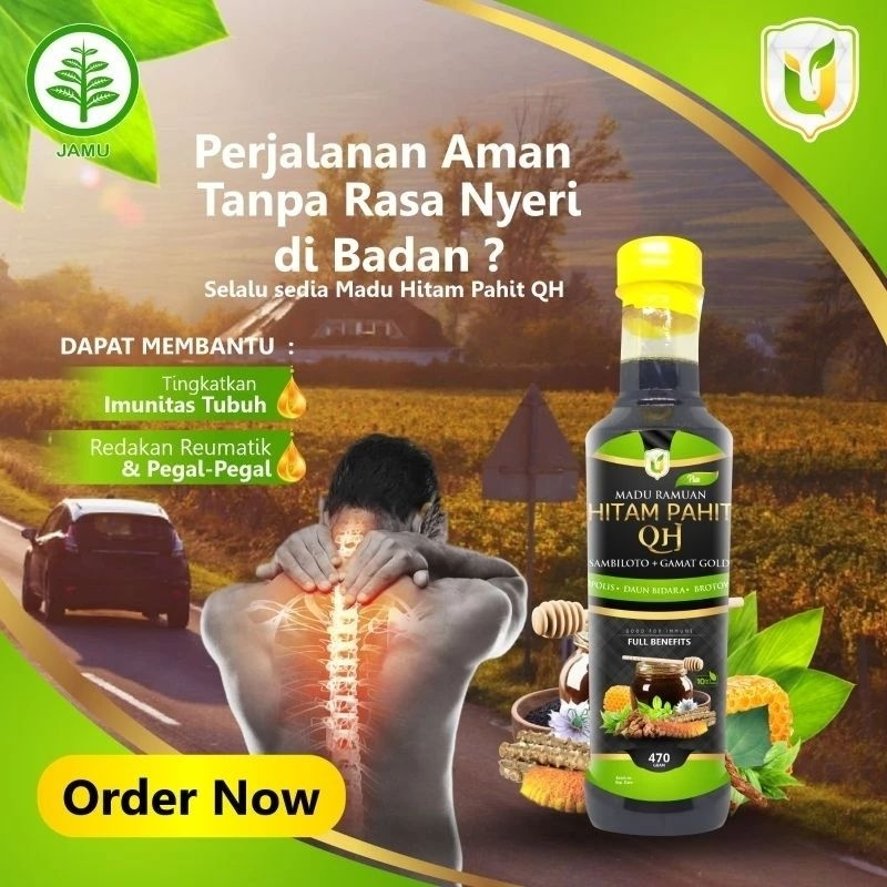 USYBAH ORIGINAL MADU HITAM PAHIT QUSTHUL HINDI 470GR