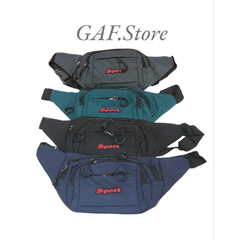 Wesbag Waterproof / Tas Pinggang Import Pria SIMPLE SPORT