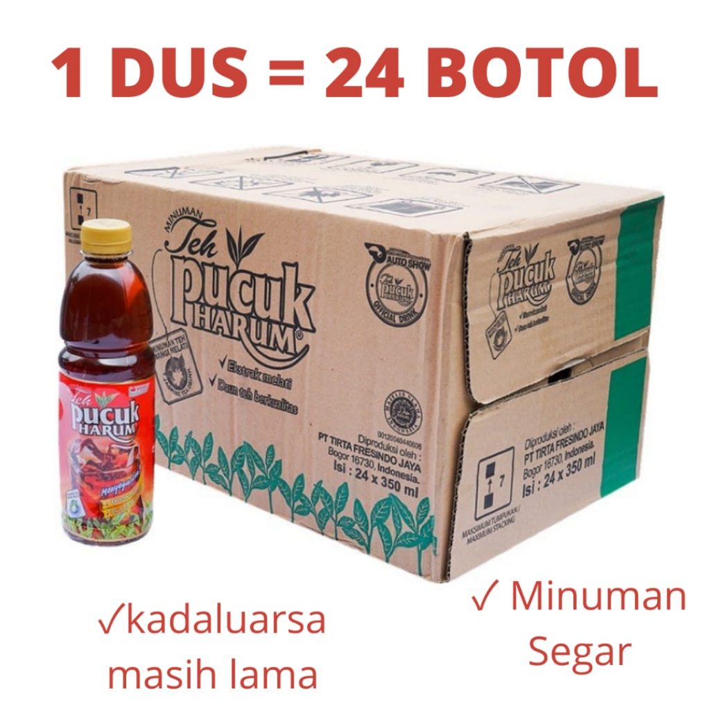 

TEH PUCUK HARUM 1 KARTON 350 Ml X 24 BOTOL. KHUSUS INSTAN