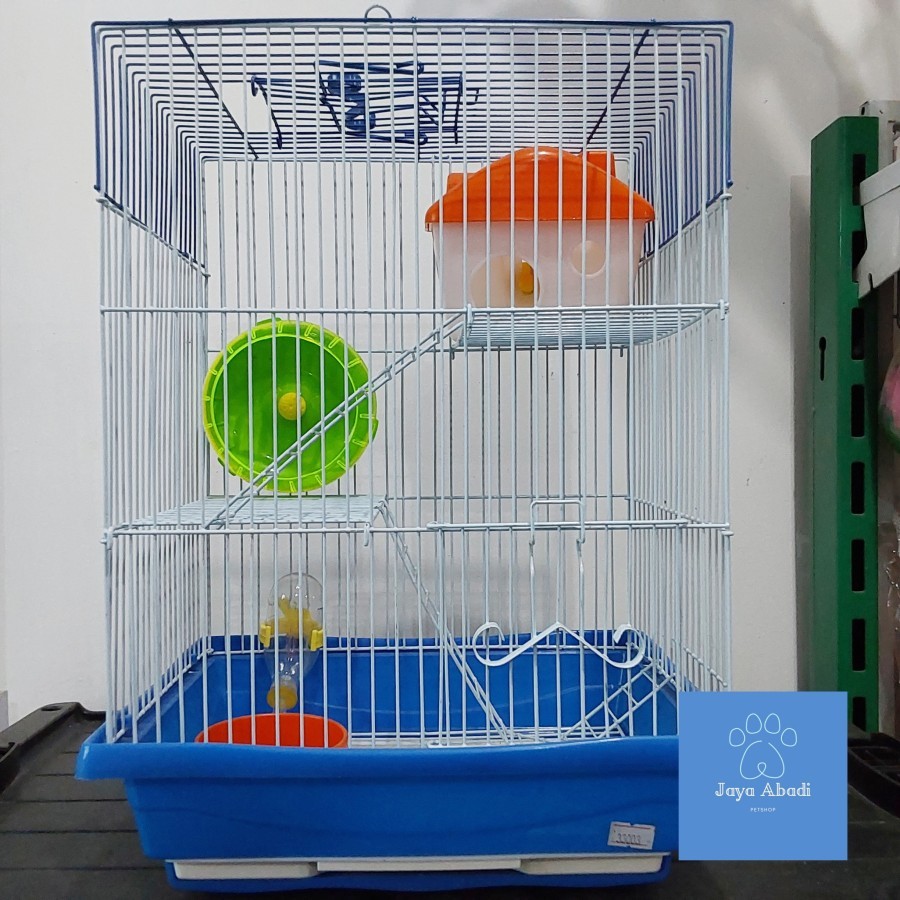 KANDANG HAMSTER 3 Tingkat / Kandang Hamster Besar / Rumah Hamster -125