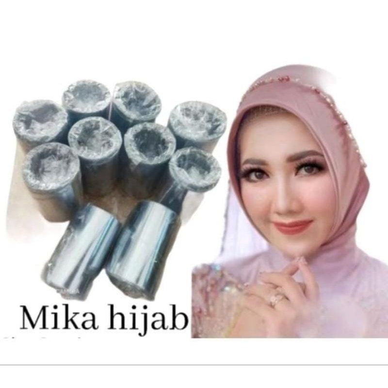 Mika hijab pengantin/mika plastik anti letoy 5pcs mika