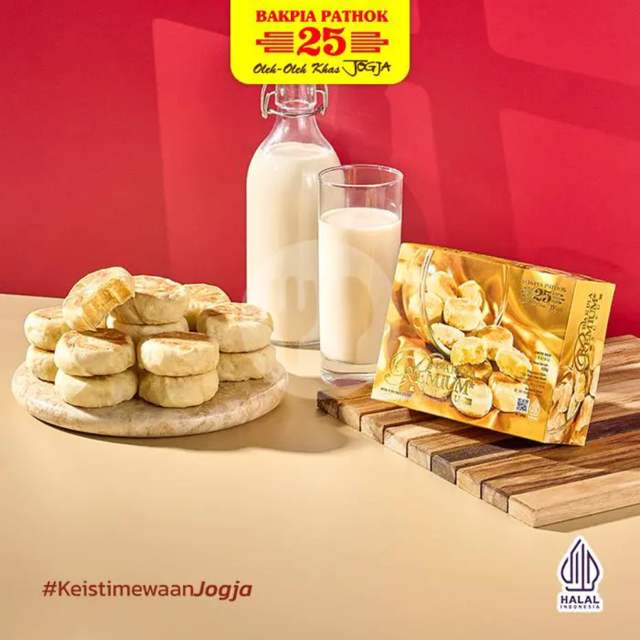 

[COD] Bakpia Pathok 25 Premium Kemasan Vacuum Vakum Rasa Susu Isi 15pcs/kotak