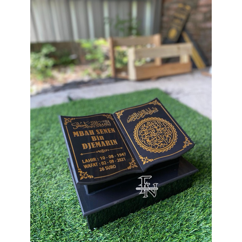 MAESAN/BATU NISAN MODEL BUKU KECIL FULL DUDUKAN