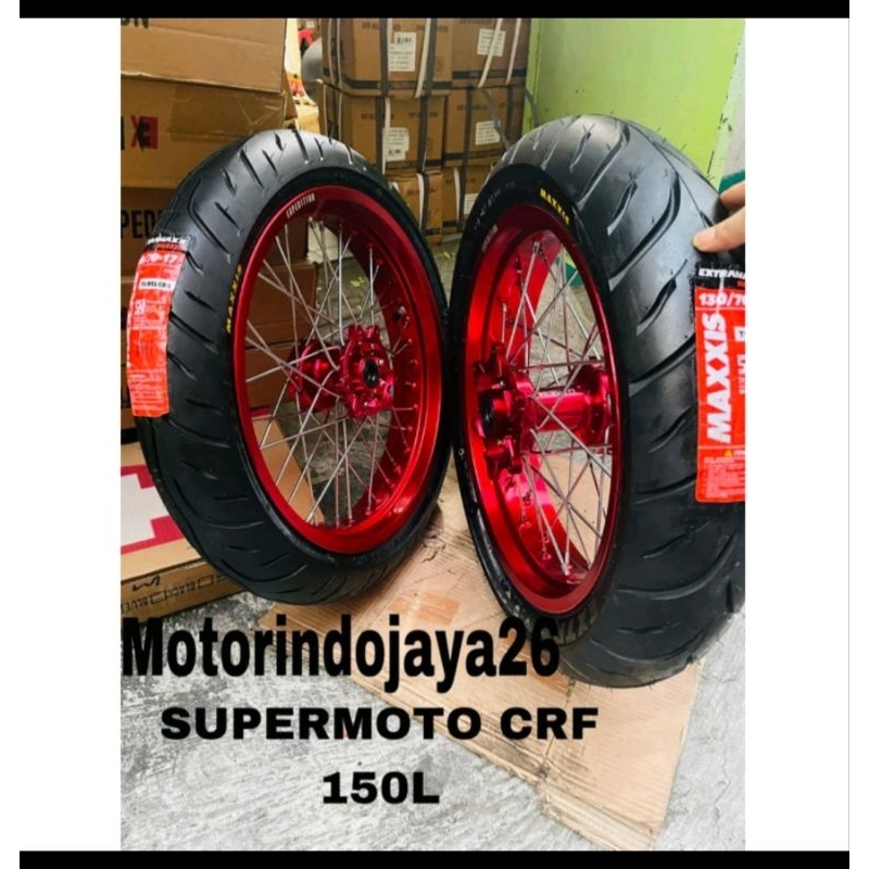 WHEELSET VELG BAN SUPERMOTO CRF 150L VELG SET SUPERMOTO CRF 150L EXPEDITION
