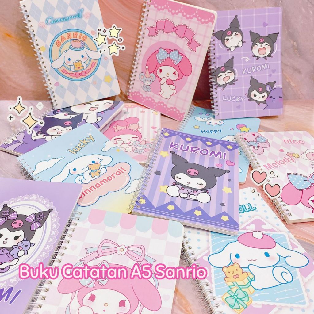 

Buku Catatan Sanrio Ukuran A5 Buku Catatan Spiral 100 Halaman Buku Catatan Lucu MURAH