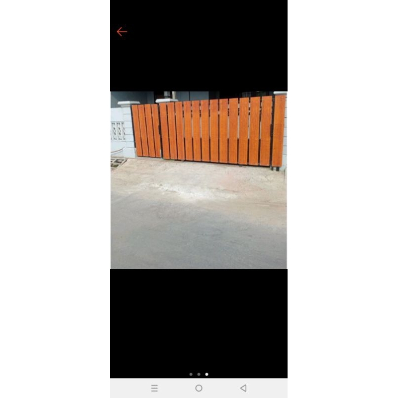 Pagar minimalis motif Grc